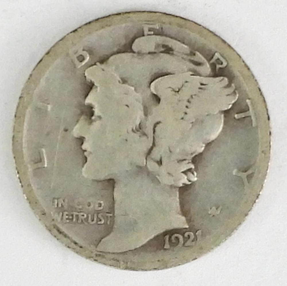 1921-D MERCURY DIME (1 of 2)