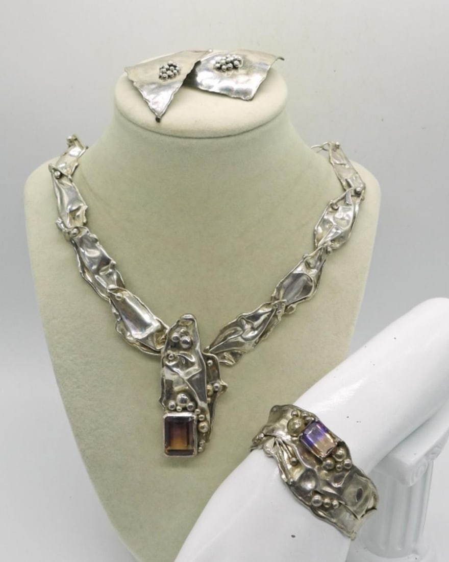 ARTISAN STERLING AMETRINE SET (1 of 6)