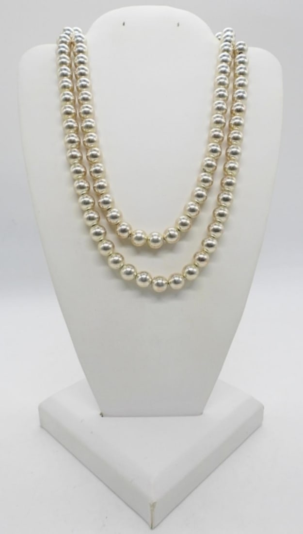 STERLING BALL NECKLACE
