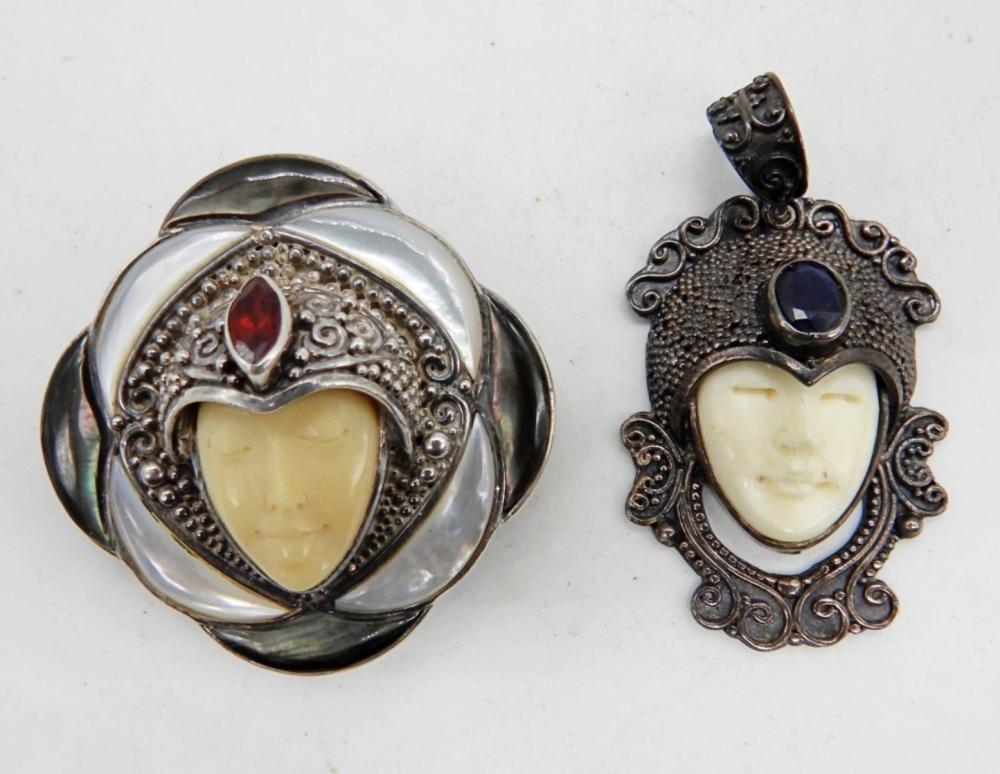 (2) BAIL GODDESS PENDANTS (1 of 3)