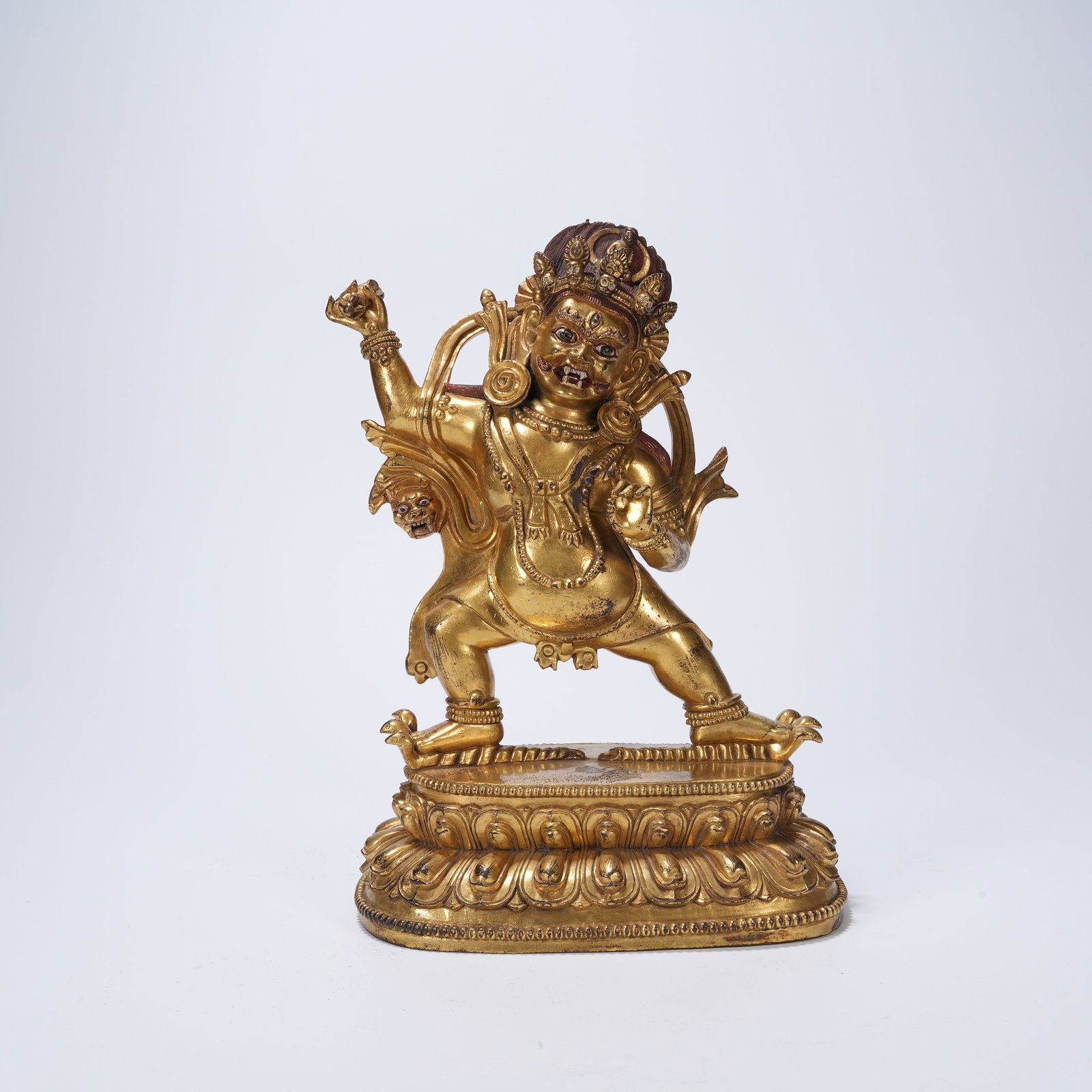 A GILT-BRONZE VAJRAPANI FIGURE (1 of 9)