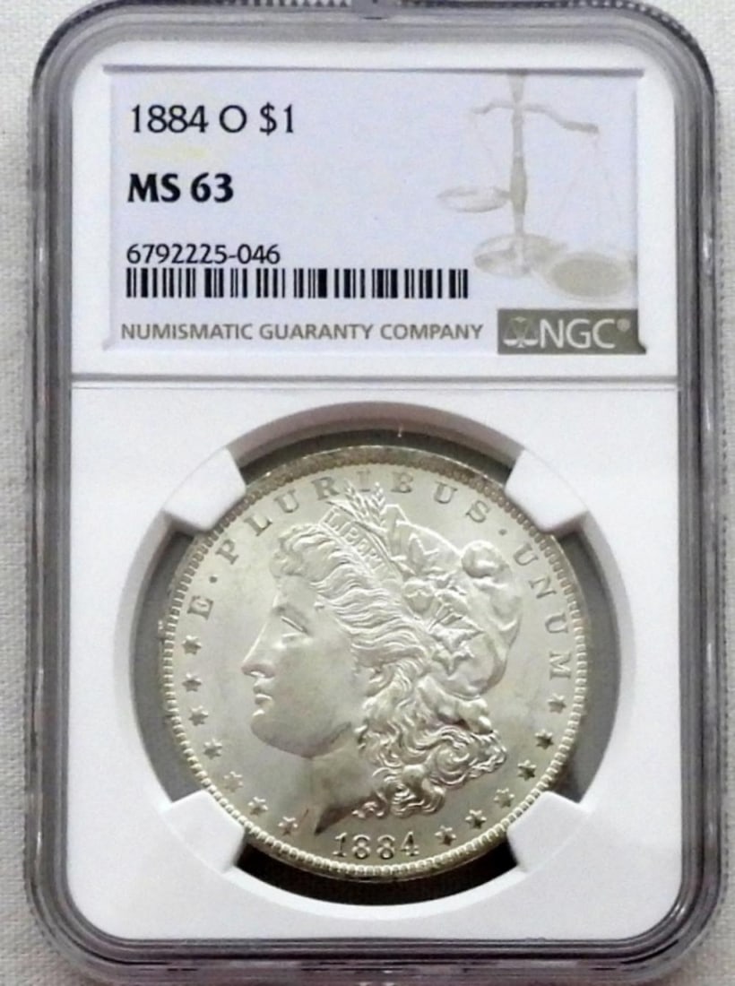 1884-O MORGAN DOLLAR NGC MS-63 (1 of 2)