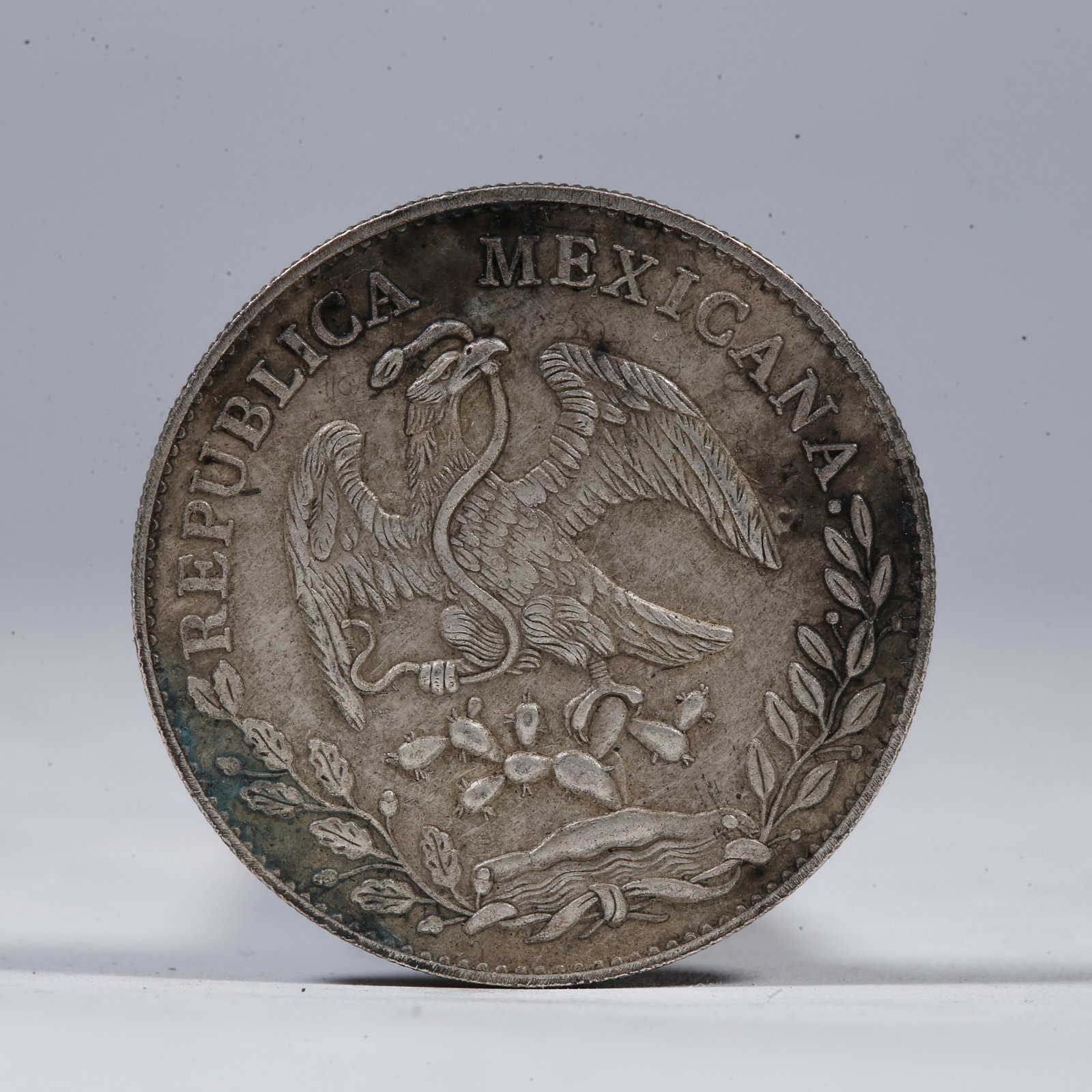 A SILVER DOLLAR COIN: One Silver Dollar Coin