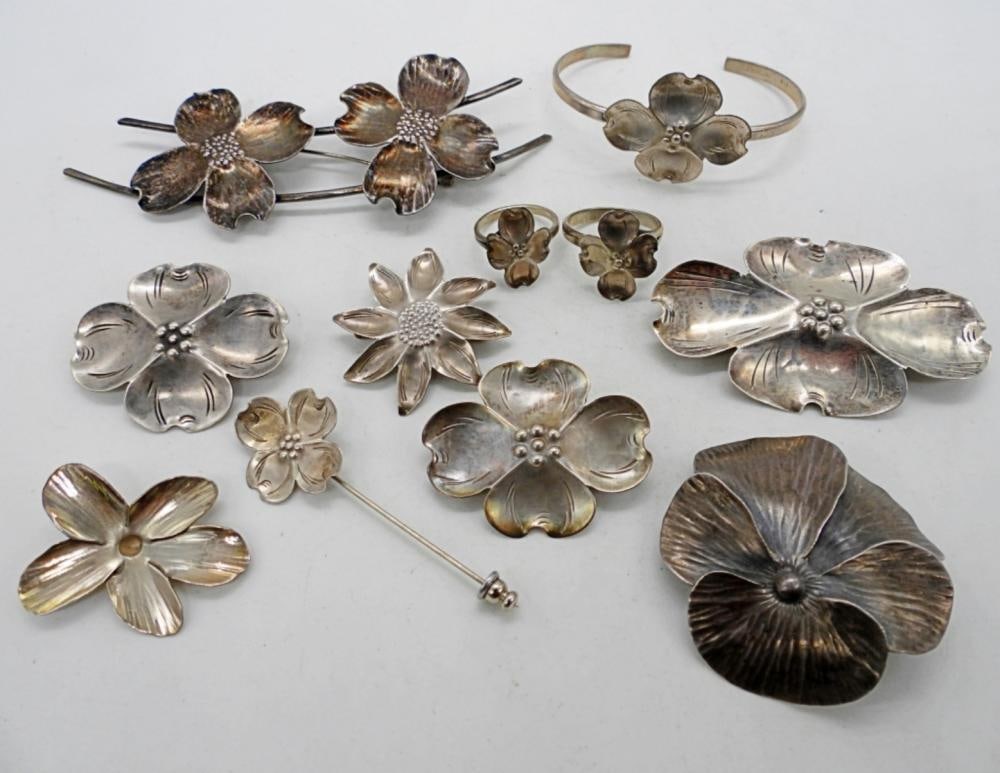 (11)STERLING FLOWER LOT (1 of 5)