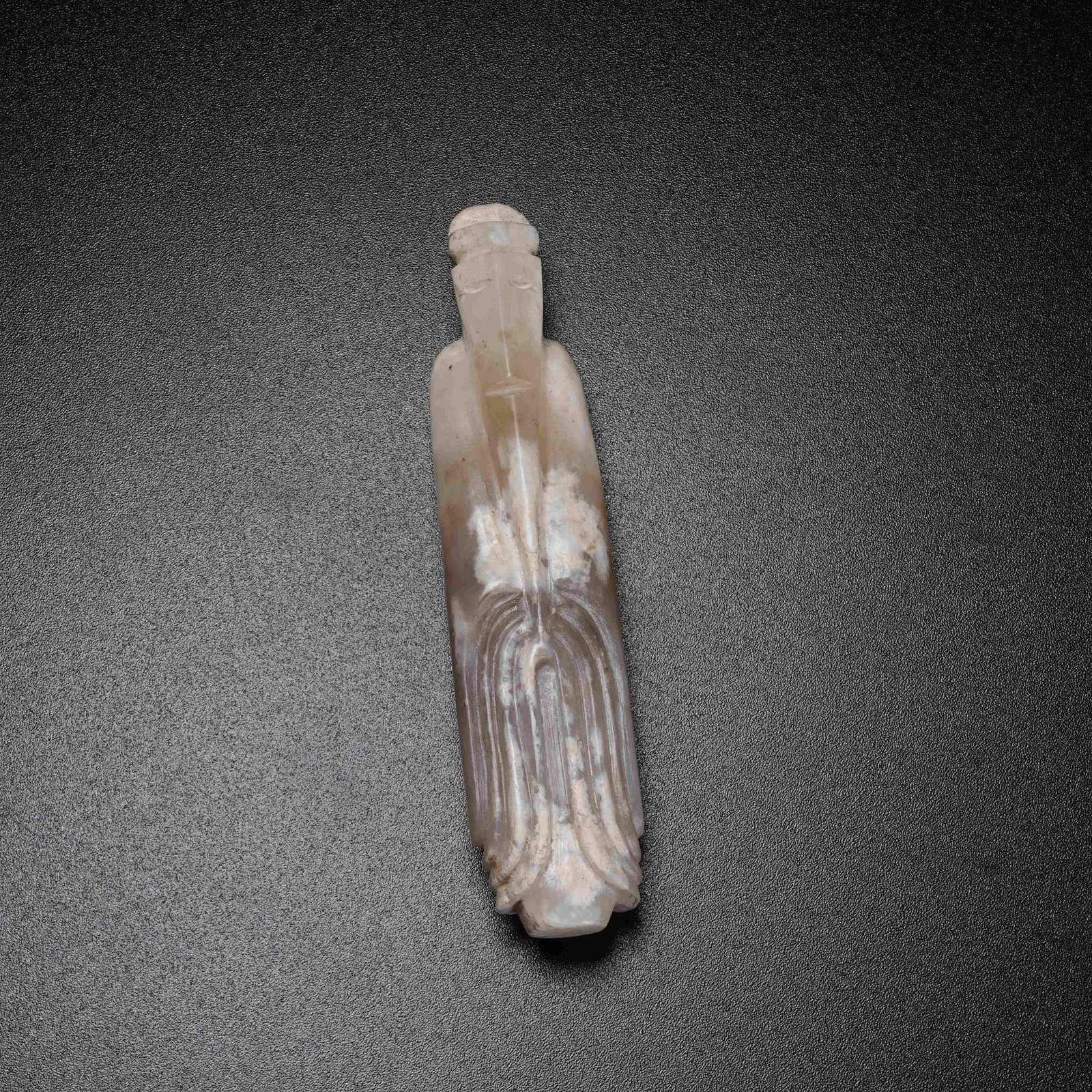 A ARCHAIC JADE WENGZHONG PENDANT: Archaic Jade Wengzhong Pendant