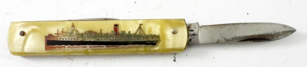 R.M.S. SCYTHIA STEAM SHIP POCKET KNIFE (1 of 2)