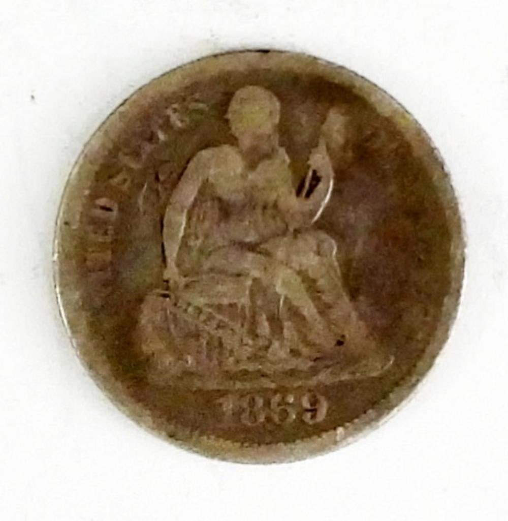 1869 SEATED DIME (1 of 2)