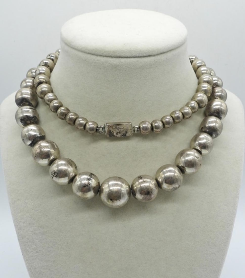 STERLING BEADED NECKLACE (1 of 2)