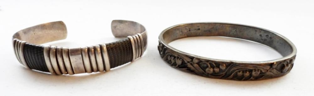 (2) STERLING SILVER BRACELETS (1 of 3)
