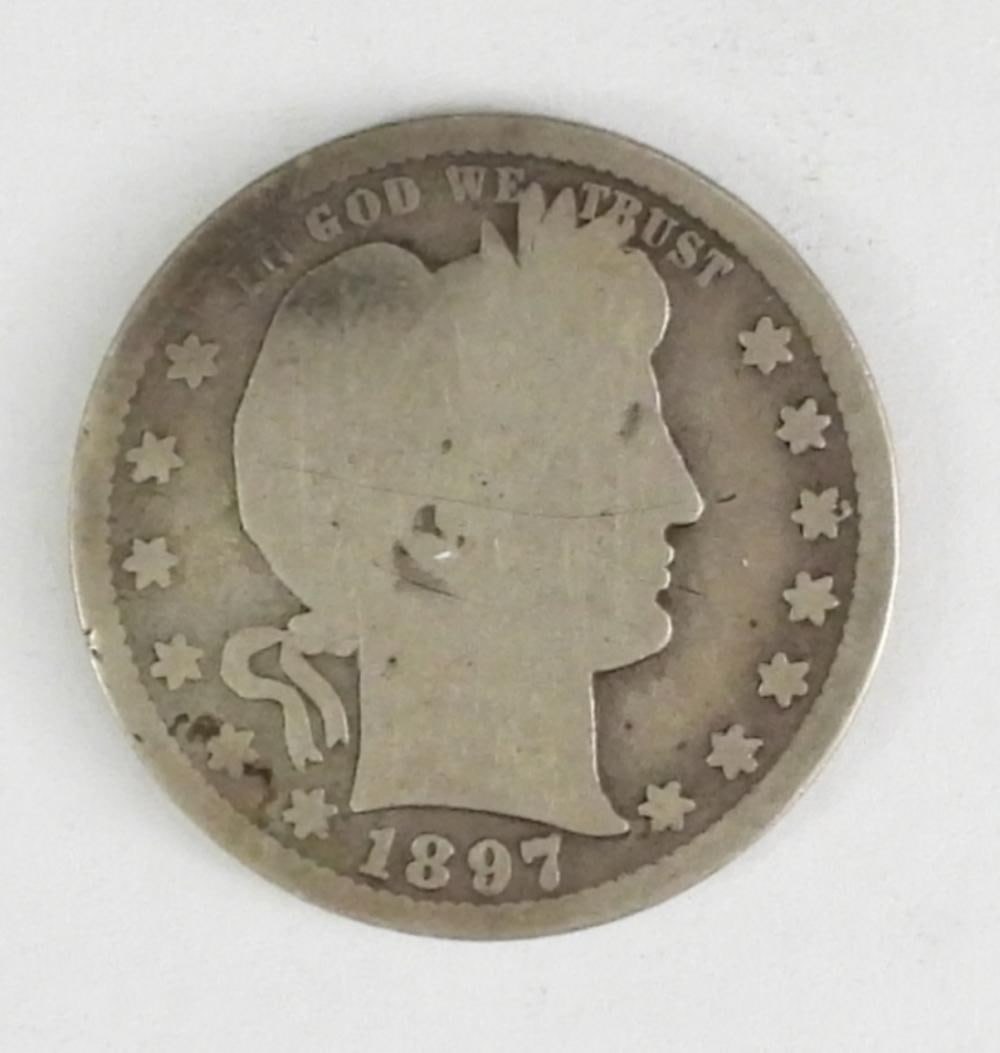 1897-S BARBER QUARTER: 1897-S BARBER QUARTER