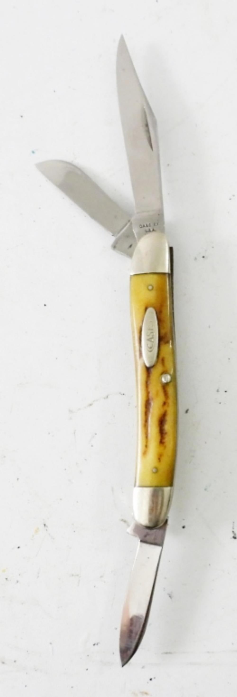 1965-1969 CASE 5 DOT THREE BLADE KNIFE: 1965-1969 CASE 5 DOT THREE BLADE KNIFE