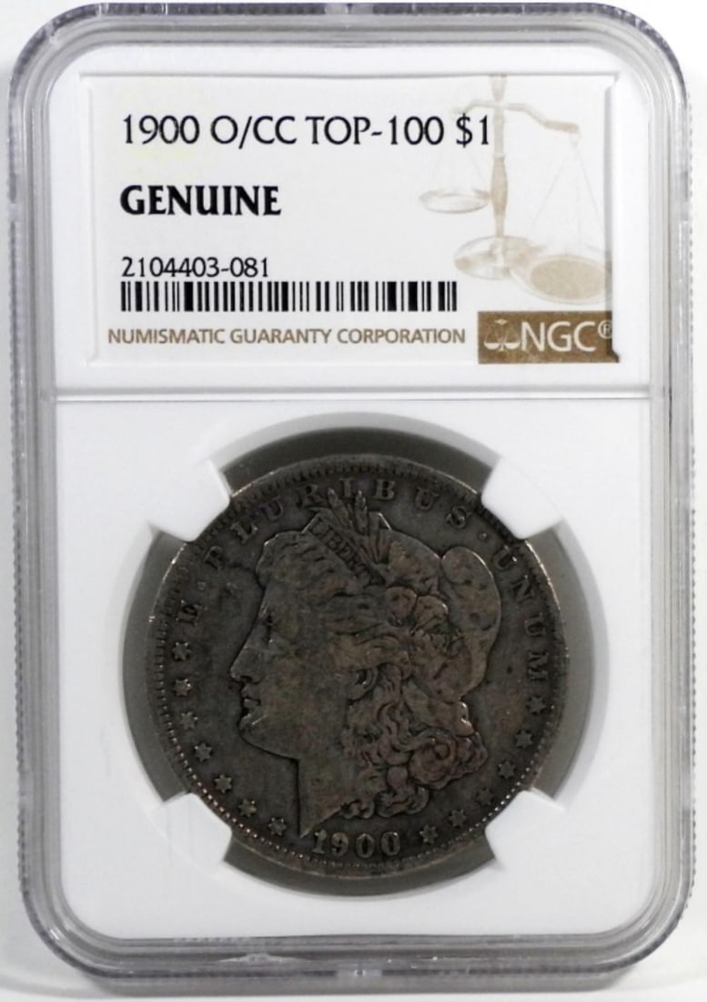 1900 O/CC TOP-100 MORGAN NGC GENUINE (1 of 2)