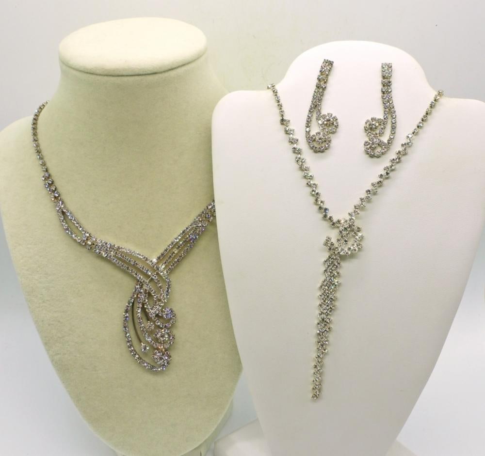 GORGEOUS VINTAGE RHINESTONE SET: GORGEOUS VINTAGE RHINESTONE SET