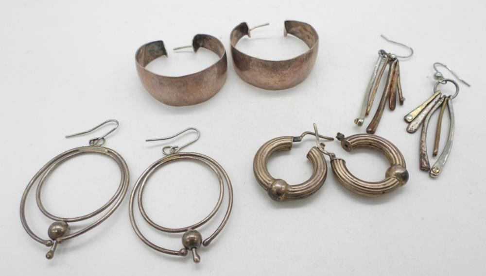 (4) PAIRS OF VINTAGE EARRINGS (1 of 2)