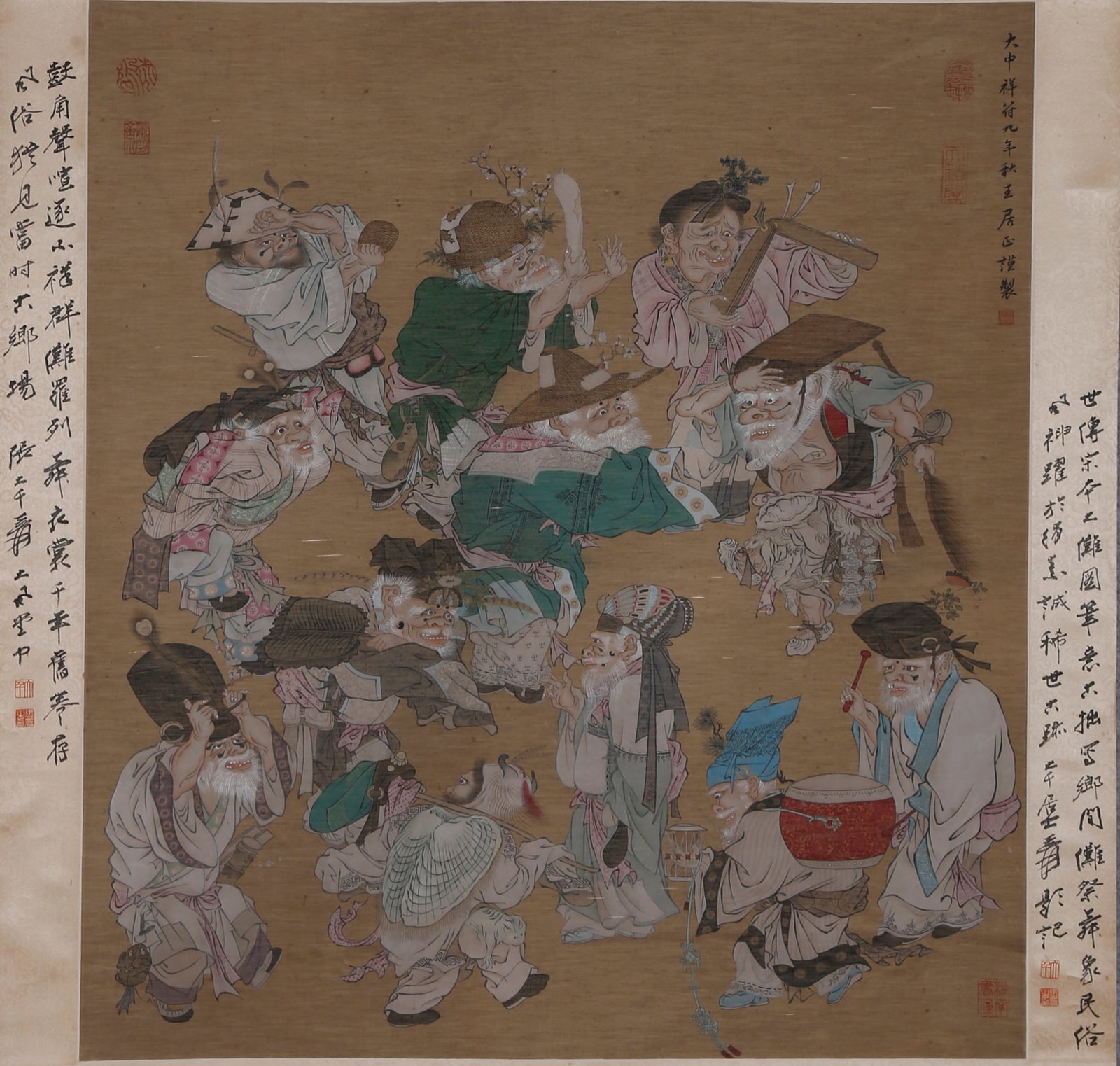 A FIGURE PAINTING ON SILK BY WANG JUZHENG.王居正: Figure painting on silk by Wang Juzheng.王居正