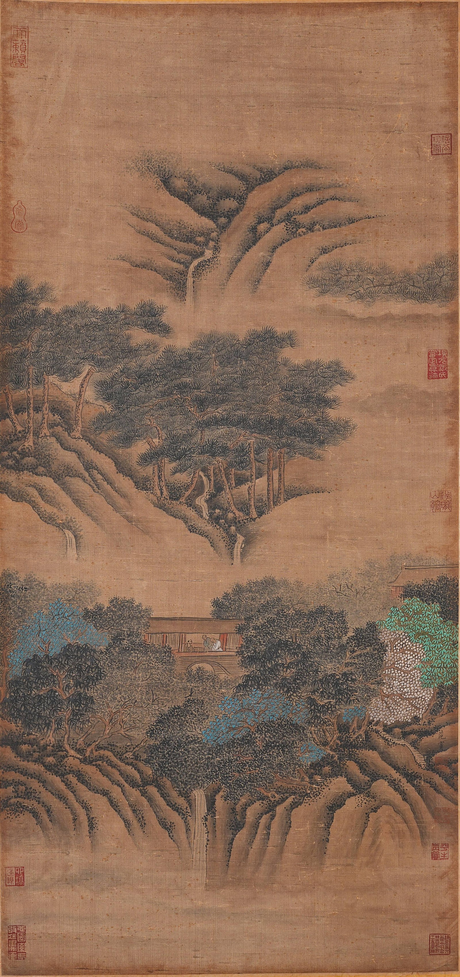A LANDSCAPE PAINTING ON SILK BY FAN KUAN.範寬 (1 of 8)