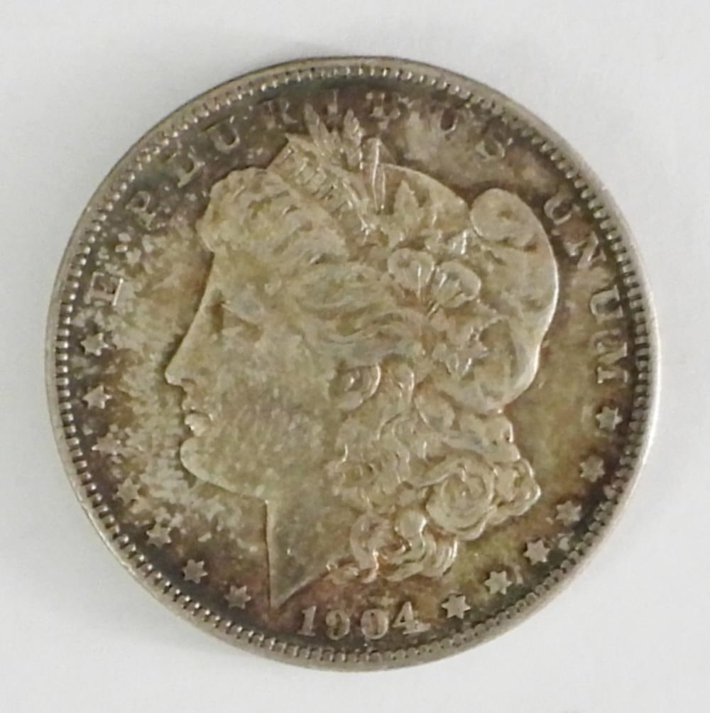 1904 MORGAN SILVER DOLLAR: 1904 MORGAN SILVER DOLLAR