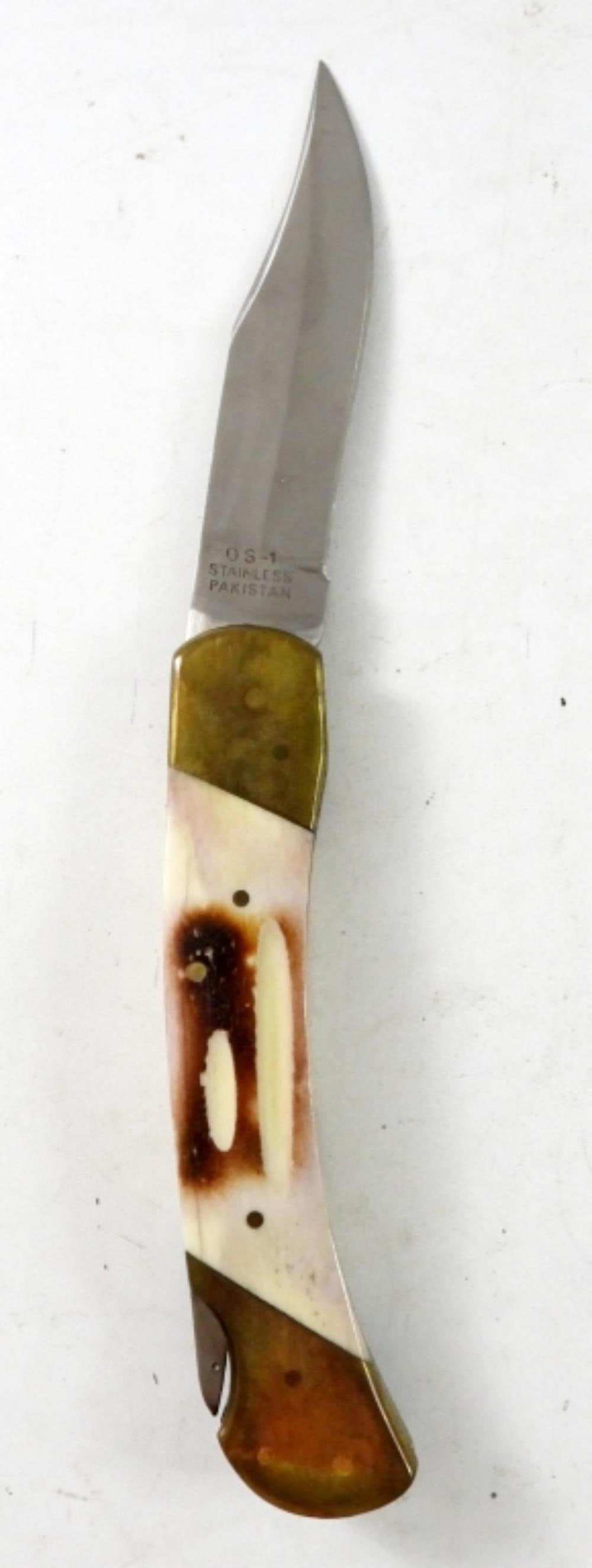 OLD SMOKEY FOLDING HUNTER KNIFE (1 of 4)