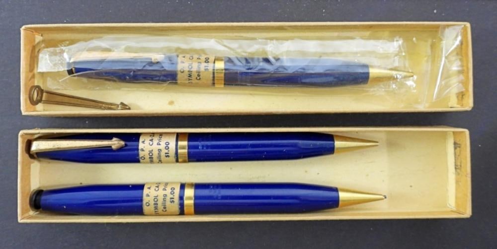 (3) VINTAGE SECRETARY NEWARK PENS: (3) VINTAGE SECRETARY NEWARK PENS