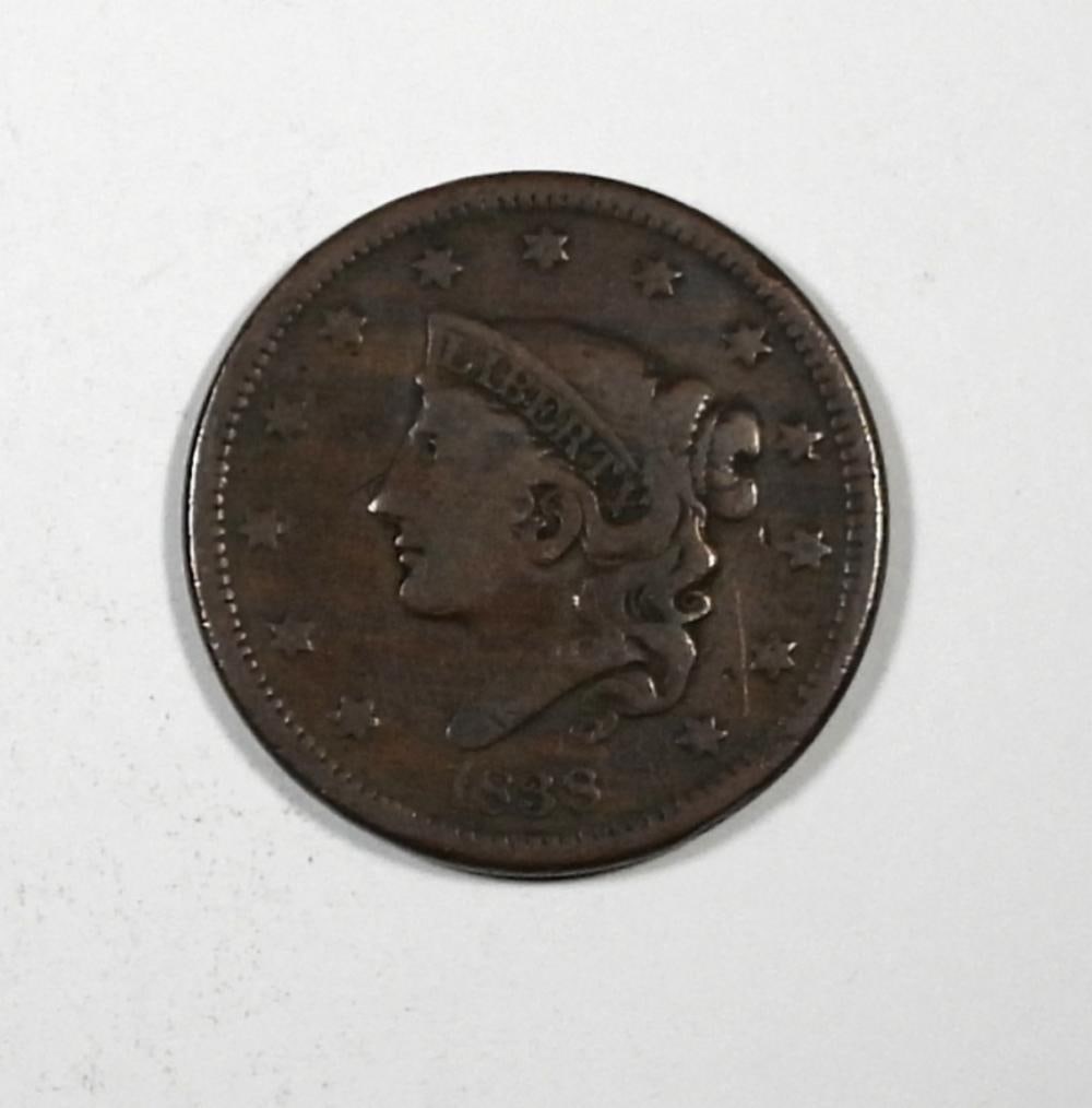 1838 LARGE CENT: 1838 LARGE CENT