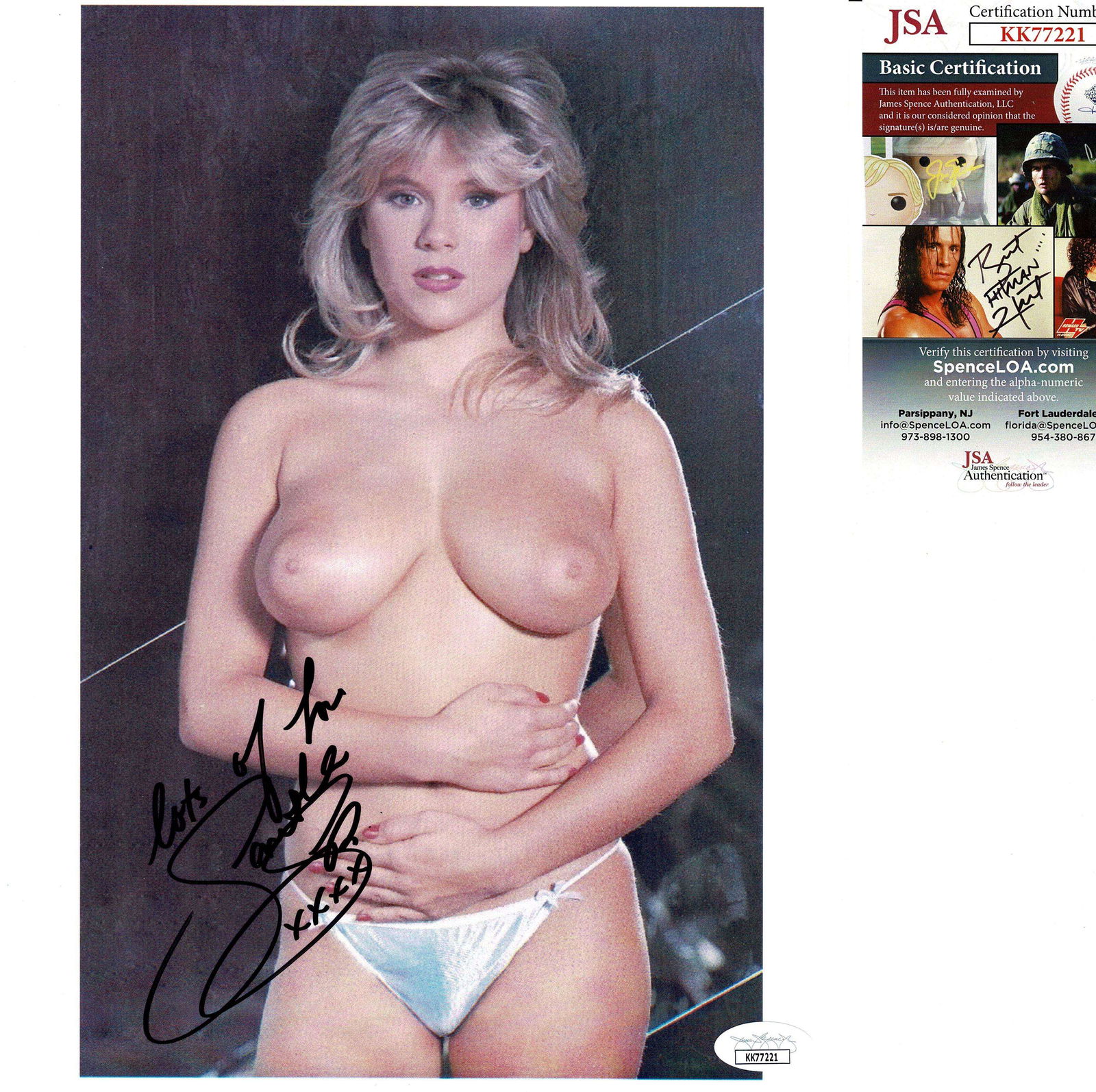 Samantha Fox signed photo JSA COA (1 of 1)
