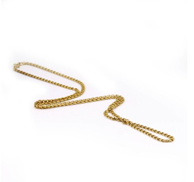 Antique Double Rolo Chain 18K (1 of 4)