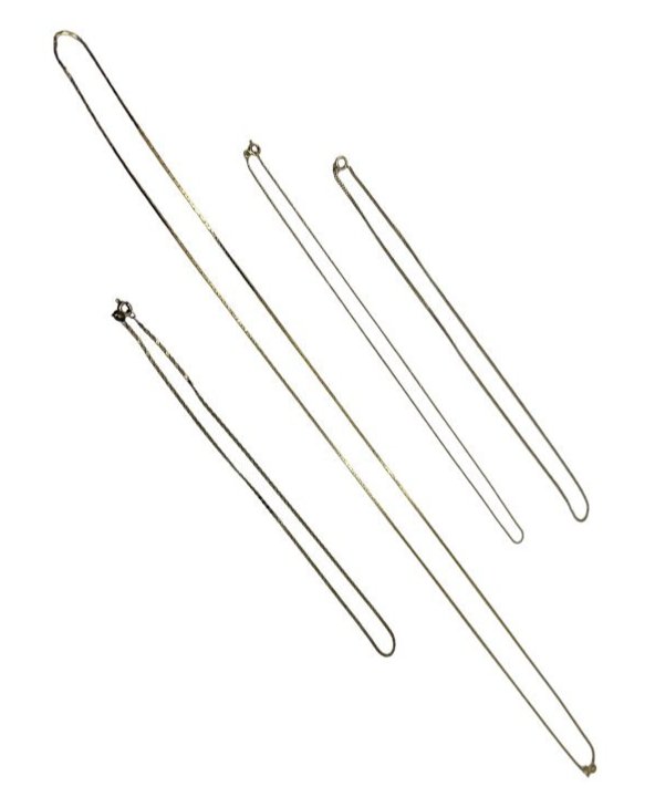 Lot of Four Italian 14K Yellow Gold Chains (1 of 9)