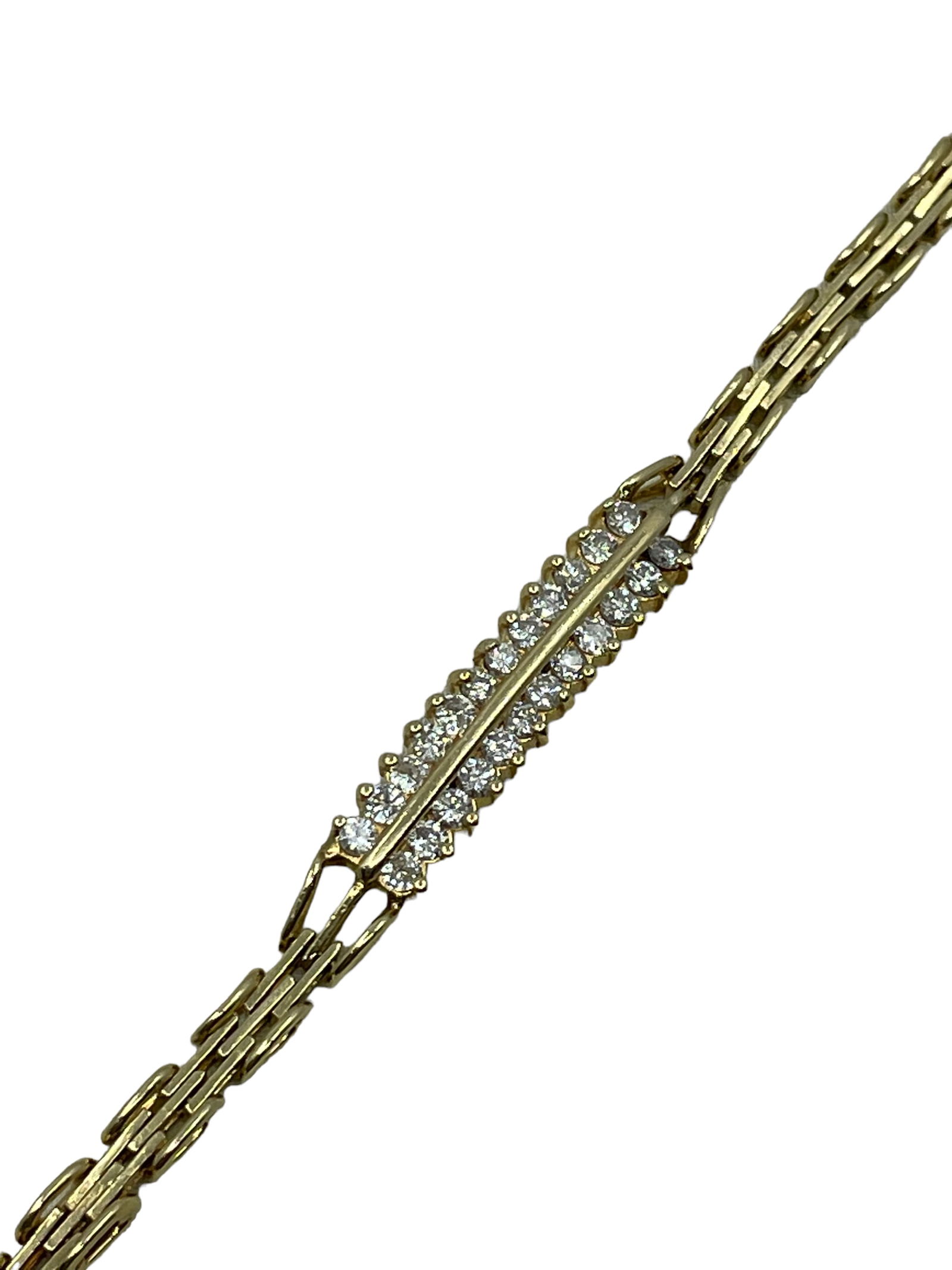 Diamond Bracelet 14K Vintage Estate (1 of 2)