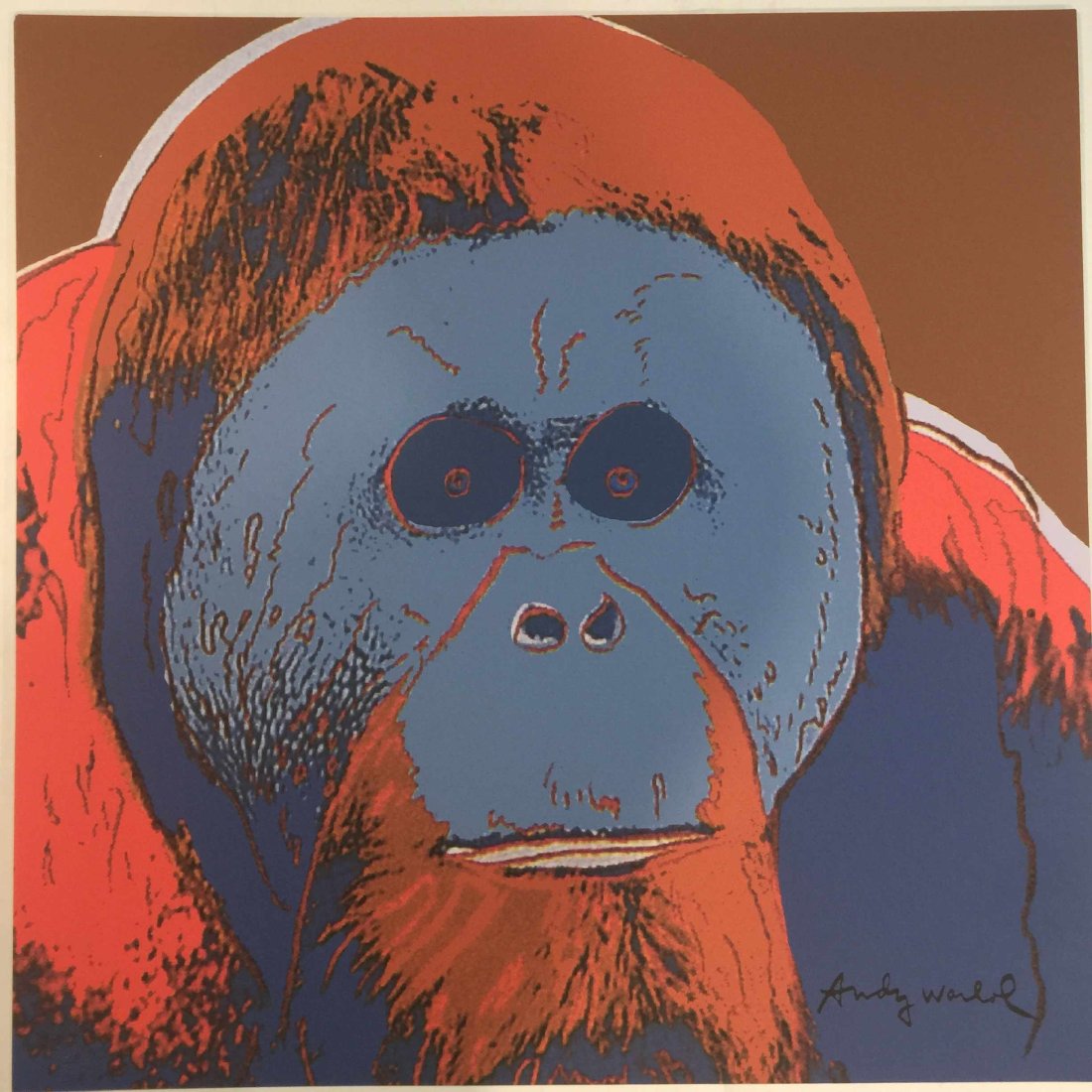 Andy Warhol offset lithograph signature on plate 60x60 cm (1 of 14)