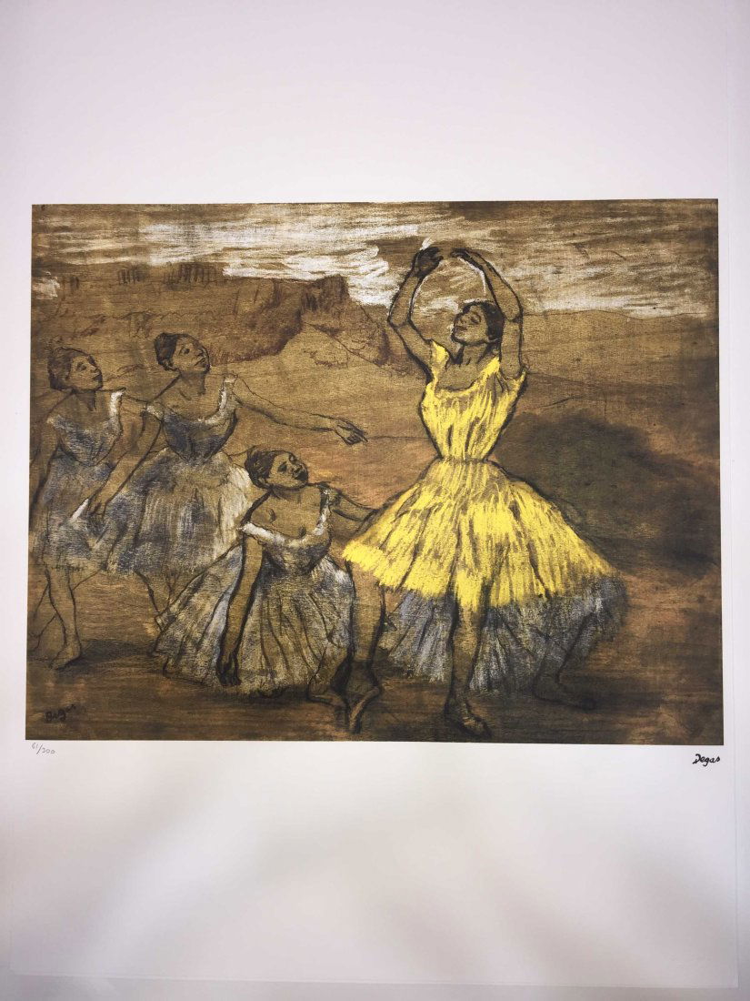Edgar Degas Lithograph cm 50x70 ed. Donald Art Co. Provenance Certificate (1 of 9)