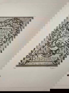 Alphonse Mucha litografia cm 50x70 con certificato: Alphonse Mucha litografia dimensione cm 50x70 timbro impresso LE PALMEcarta francesecertificato di autenticaedizione del 2010firma su lastra in stampaesemplari 100 maxla numerazione al momento della s