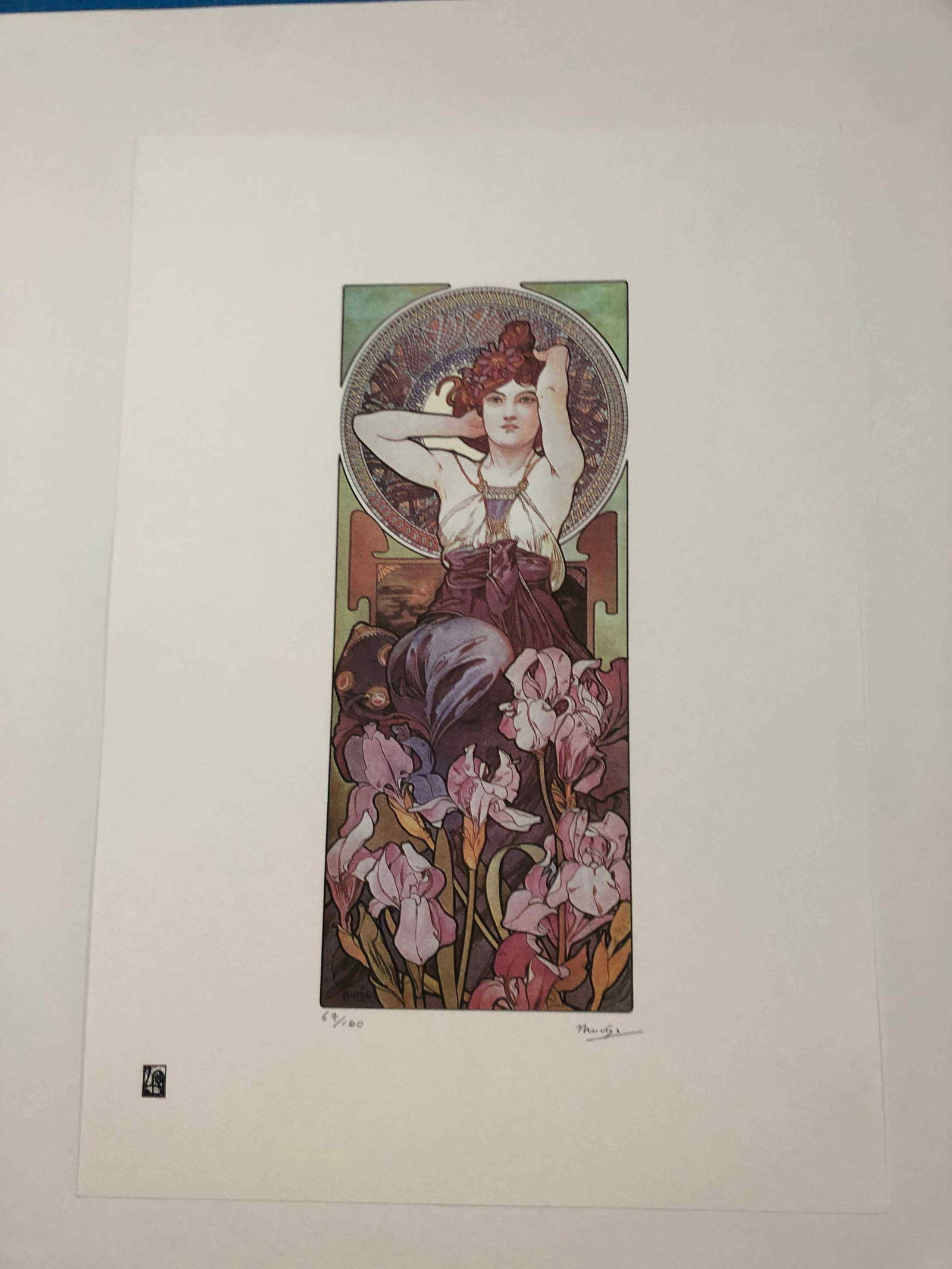 Alphonse Mucha litografia cm 50x70 con certificato (1 of 7)