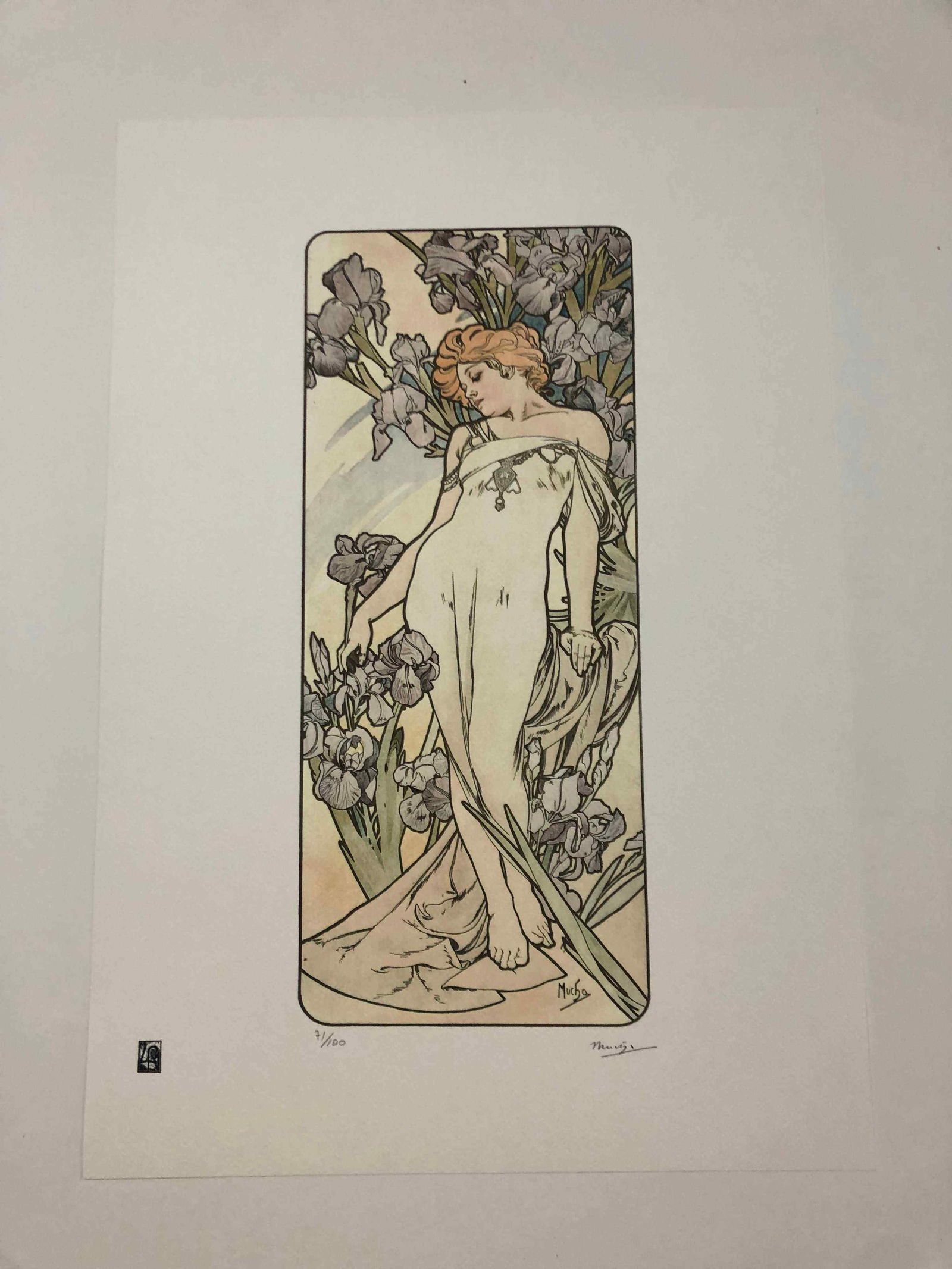 Alphonse Mucha litografia cm 50x70 con certificato (1 of 10)