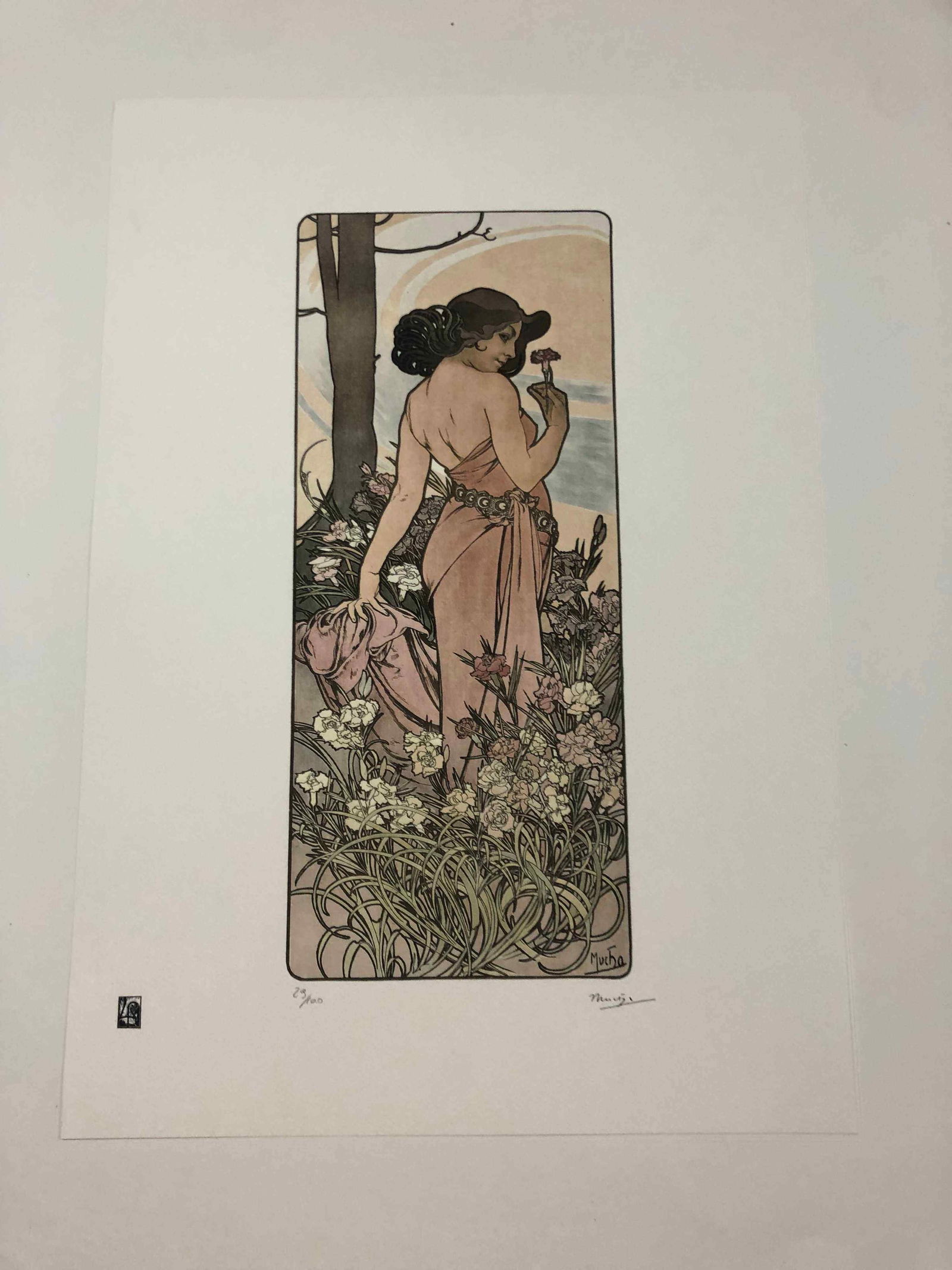 Alphonse Mucha litografia cm 50x70 con certificato (1 of 9)