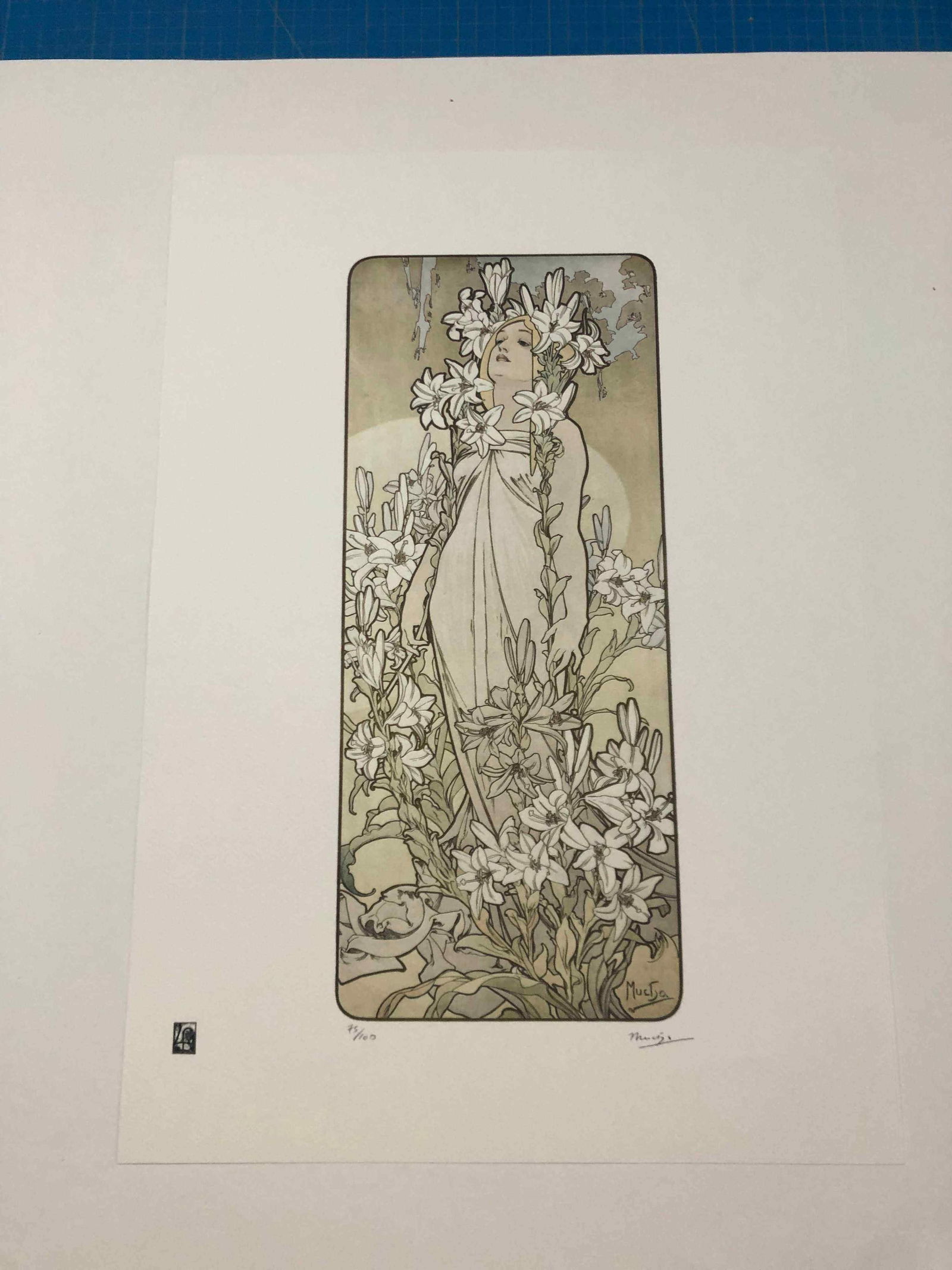 Alphonse Mucha litografia cm 50x70 con certificato (1 of 10)