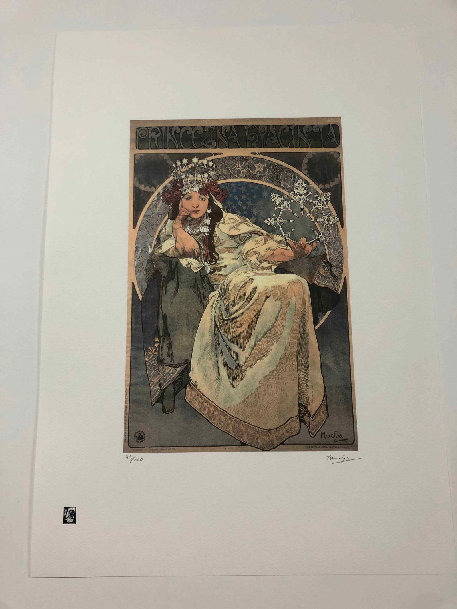 Alphonse Mucha litografia cm 50x70 con certificato (1 of 6)