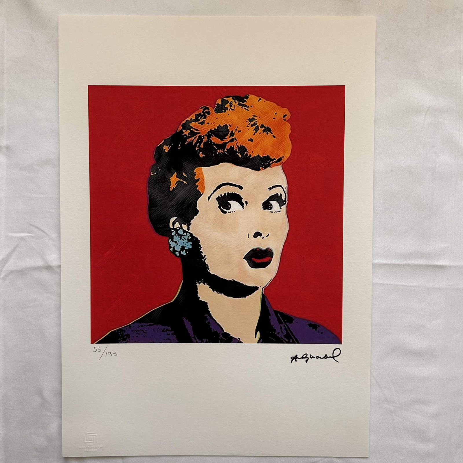 Andy Warhol offset lithograph 297 x 420 mm certificate of authenticity (1 of 4)