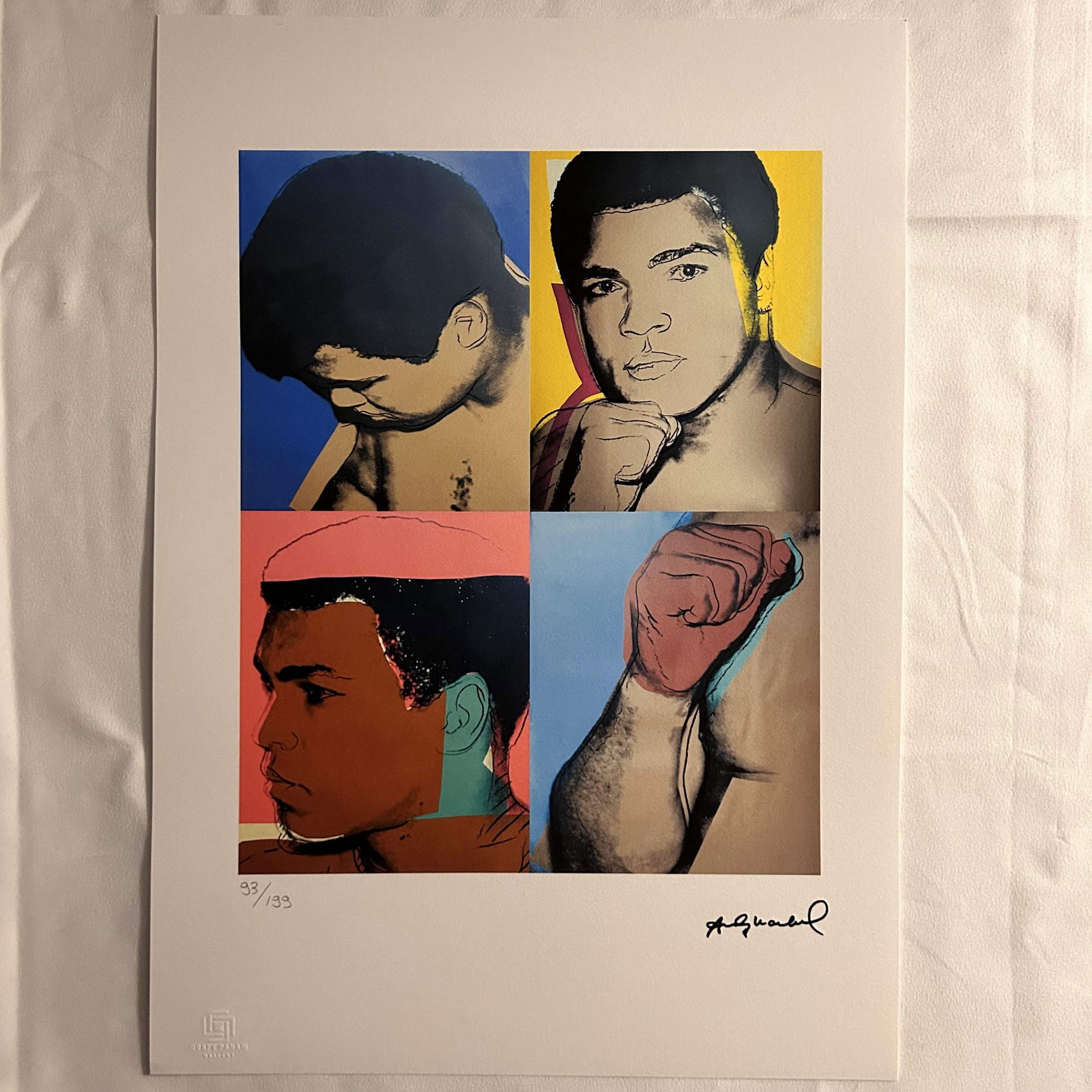 Andy Warhol offset lithograph 297 x 420 mm certificate of authenticity (1 of 4)