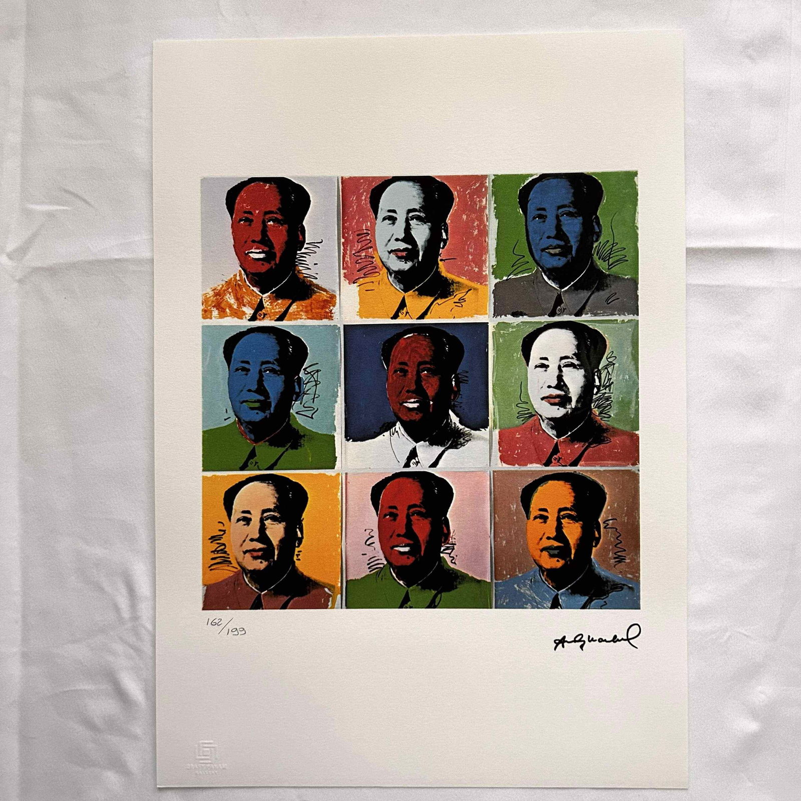 Andy Warhol offset lithograph 297 x 420 mm certificate of authenticity (1 of 4)