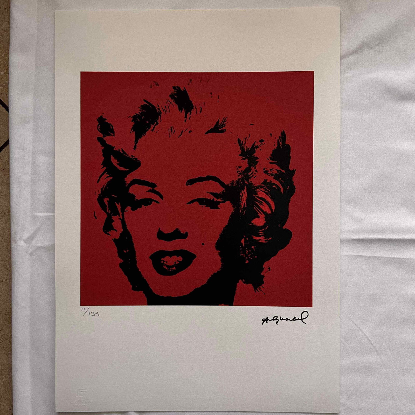 Andy Warhol offset lithograph 297 x 420 mm certificate of authenticity (1 of 4)