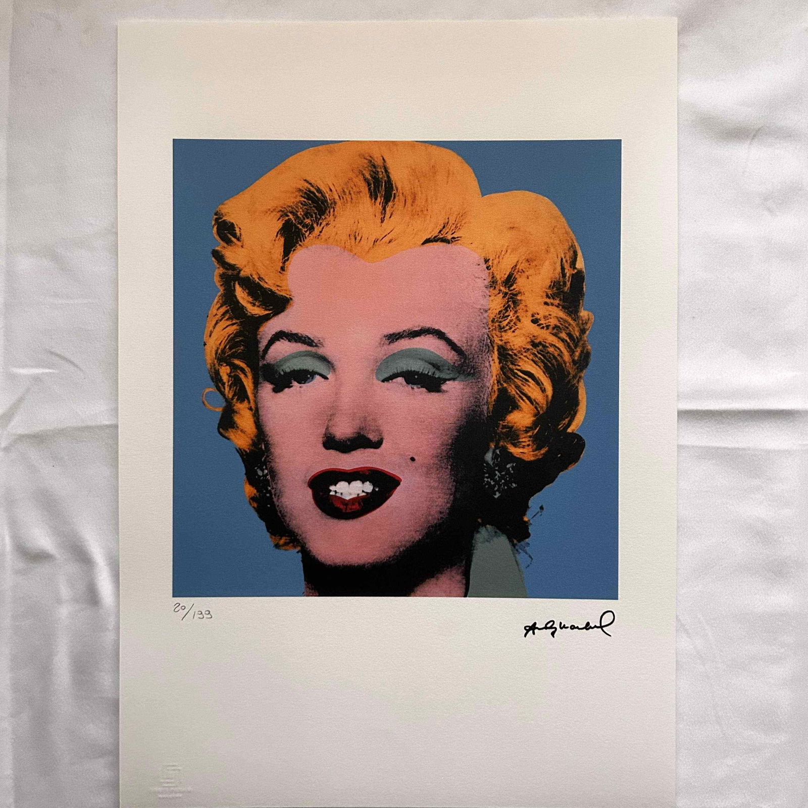 Andy Warhol offset lithograph 297 x 420 mm certificate of authenticity (1 of 4)