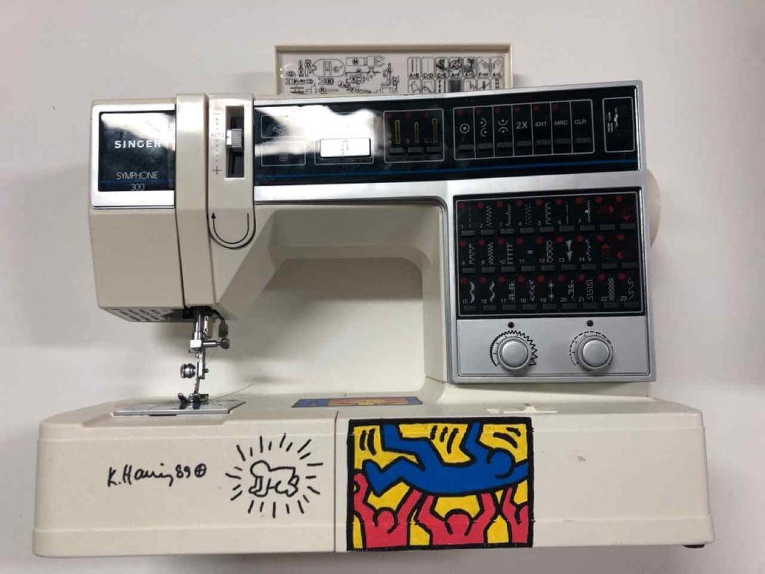 Keith Haring Sewing Machine 1985/1986 Designed And Signed Auction