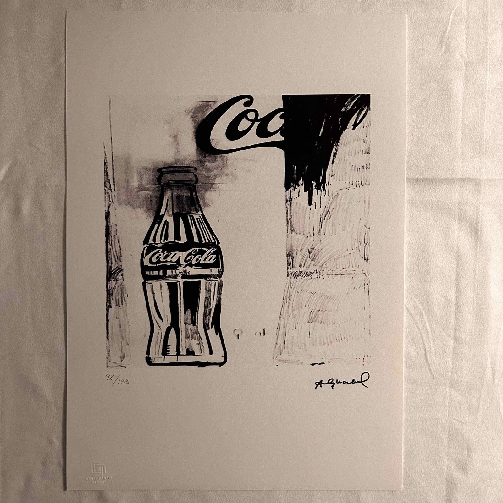 Andy Warhol offset lithograph 297 x 420 mm certificate of authenticity (1 of 4)