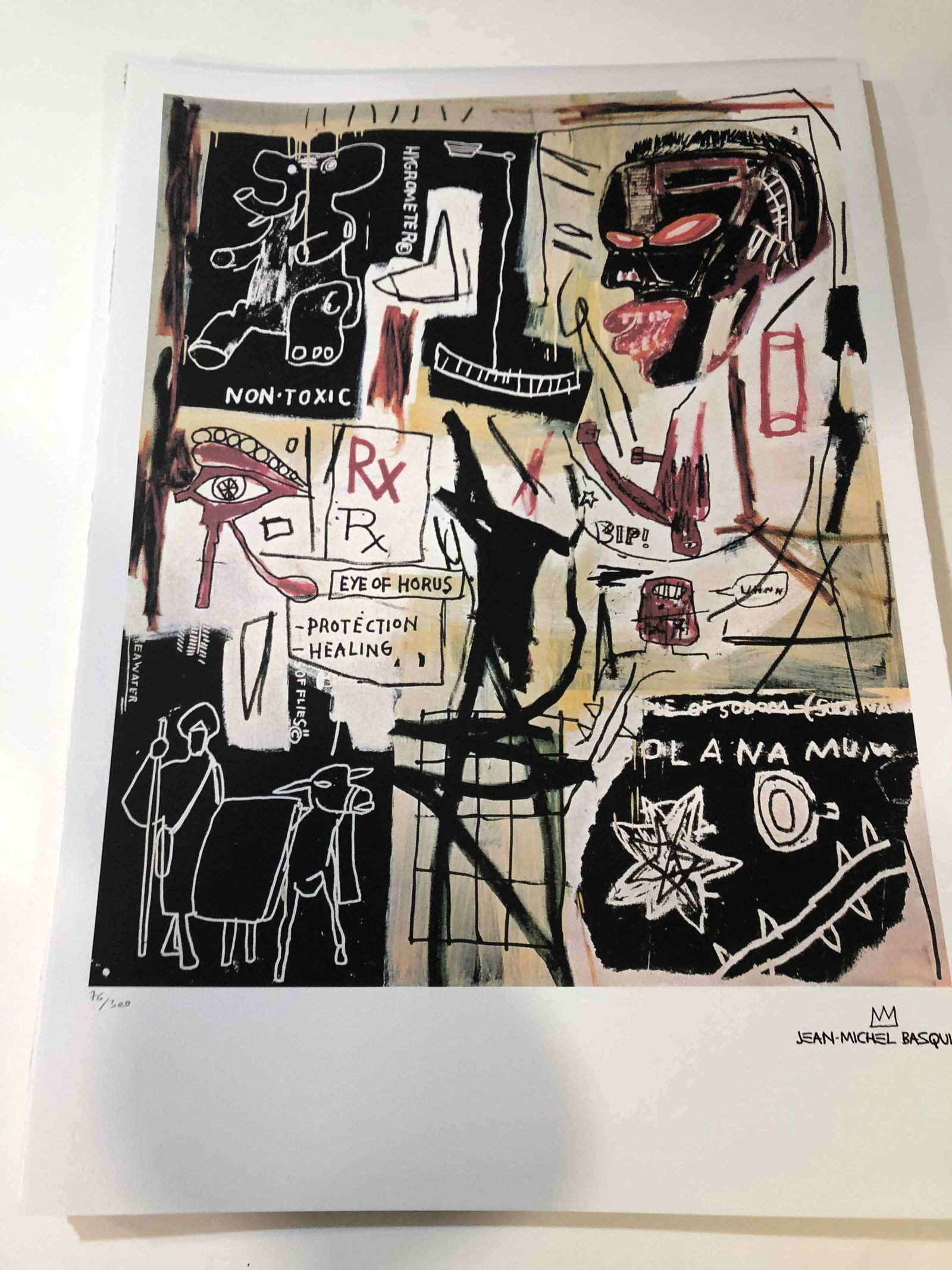 Jean-Michel Basquiat Lithograph 50x70 cm  edition 2015 (1 of 20)