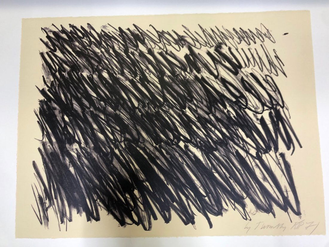 Cy Twombly original lithograph RPT 1971 certified (1 of 12)