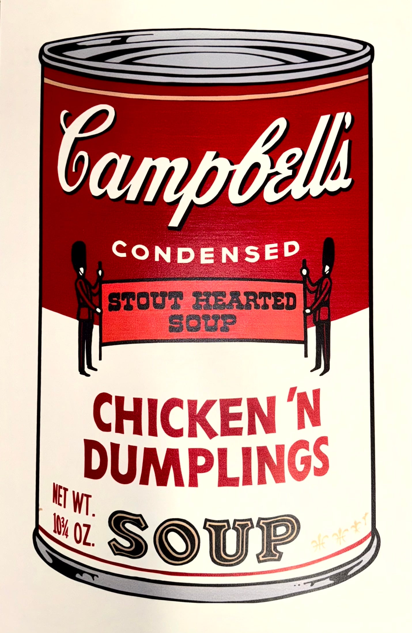 Andy Warhol Campbells Soup Can Tomato: Andy Warhol Campbells Soup Can Tomato signed Andy Warhol with ballpoint pen and stamped with the number (on the back) color silkscreen on smooth laid paper size 35 x 23 inches (890 x 585 mm) executed