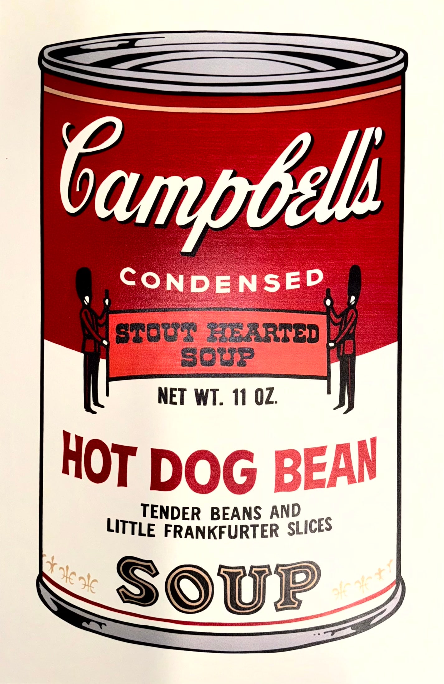 Andy Warhol Campbells Soup Can Tomato: Andy Warhol Campbells Soup Can Tomato signed Andy Warhol with ballpoint pen and stamped with the number (on the back) color silkscreen on smooth laid paper size 35 x 23 inches (890 x 585 mm) executed