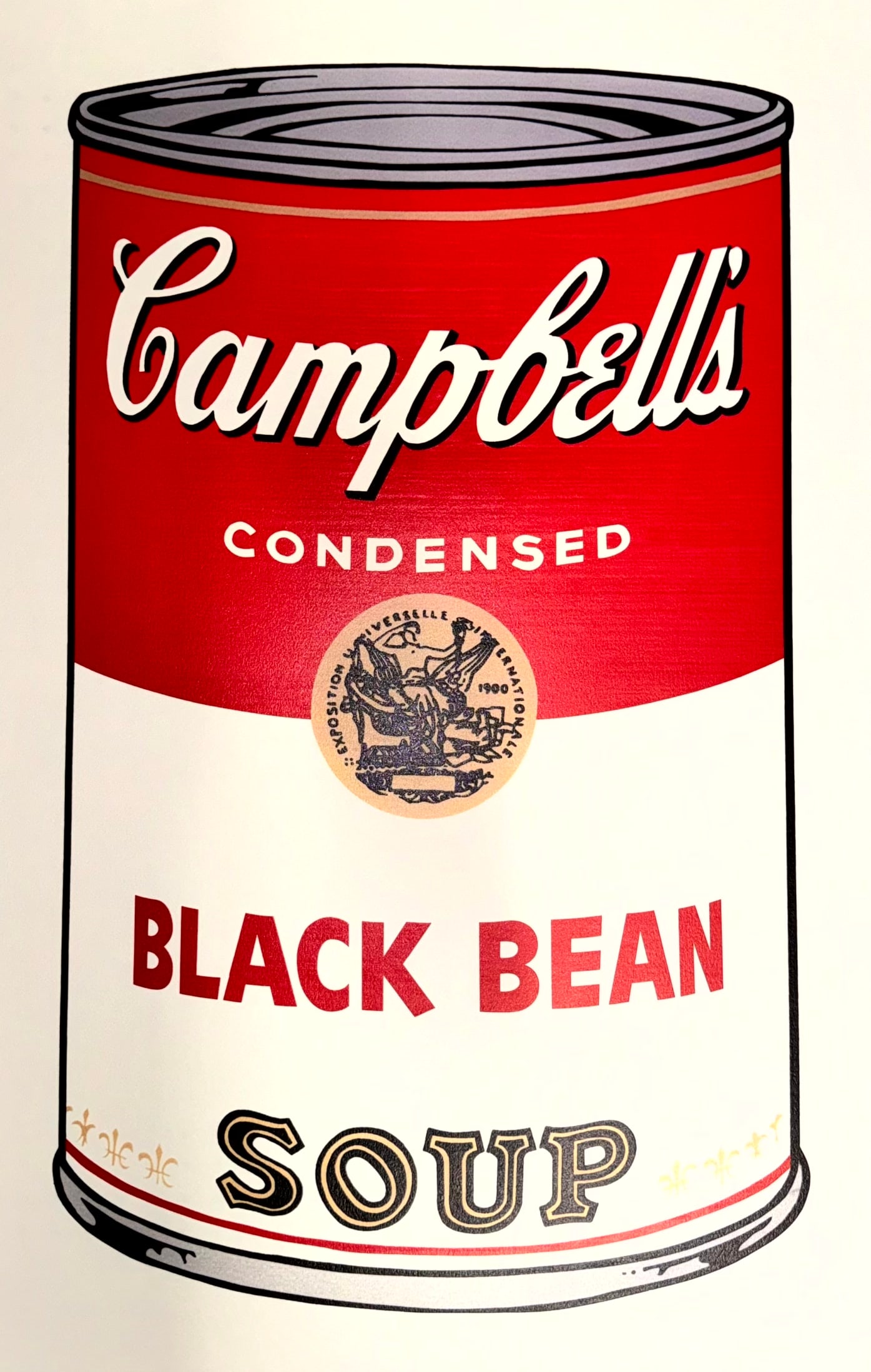 Andy Warhol Campbells Soup Can Tomato: Andy Warhol Campbells Soup Can Tomato signed Andy Warhol with ballpoint pen and stamped with the number (on the back) color silkscreen on smooth laid paper size 35 x 23 inches (890 x 585 mm) executed