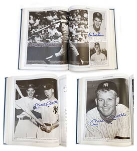 The American League with 3 Mickey Mantle Autographs - Collection of 45 Autographs In The 1983