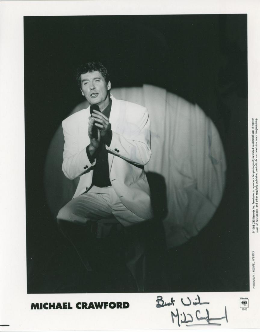 Michael Crawford - English Actor of Phantom of the Opera Fame - Autographed 8x10 Photo: Michael Crawford - English Actor of Phantom of the Opera Fame - Autographed 8x10 Photo Michael Crawford autographed 8 x 10" glossy photograph. Fine condition. M